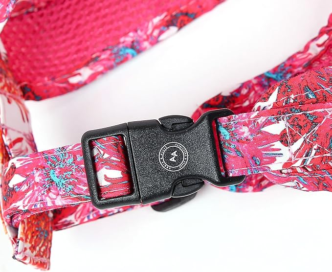 Angie and Allie Organic Cotton Dog Harness,No Pull Pet Harness with Leash D-Ring,Adjustable Soft Padded Dog Vest,Comfortable,Sustainable,Breathable and Stylish for Your Canine Companion
