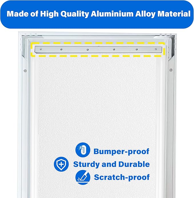 1 PCS Extra Large Aluminium Alloy Pet Door Flap Replacement Bracket Compatible with PetSafe Dog Door Replacement Flaps PAC11-11040 - Easy Installation with 304 Stainless Steel Flat Washers & Screws