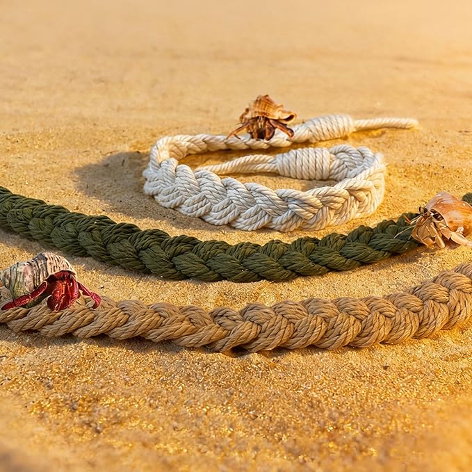 kathson 6pcs Hermit Crab Climbing Toys, Hermit Crab Climbing Rope Ladder with 10 Hook Suction Cup Reptile Tank Terrarium Accessories for Lizards Snakes Geckos (3 Colors)