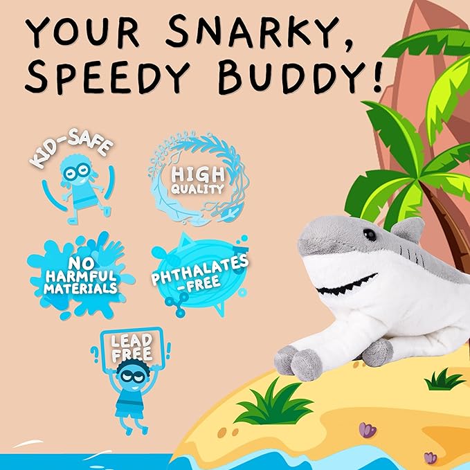 Randimals Horse & Shark Plush Hybrid Mini Plushies - Cute Plushies for Girls & Cuddly Small Stuffed Animals for Boys - Hork Little Plush Stuffed Animals for Kids & Kidults