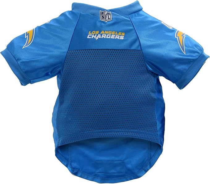 Littlearth NFL Los Angeles Chargers Premium Pet Jersey, Team Color, Small
