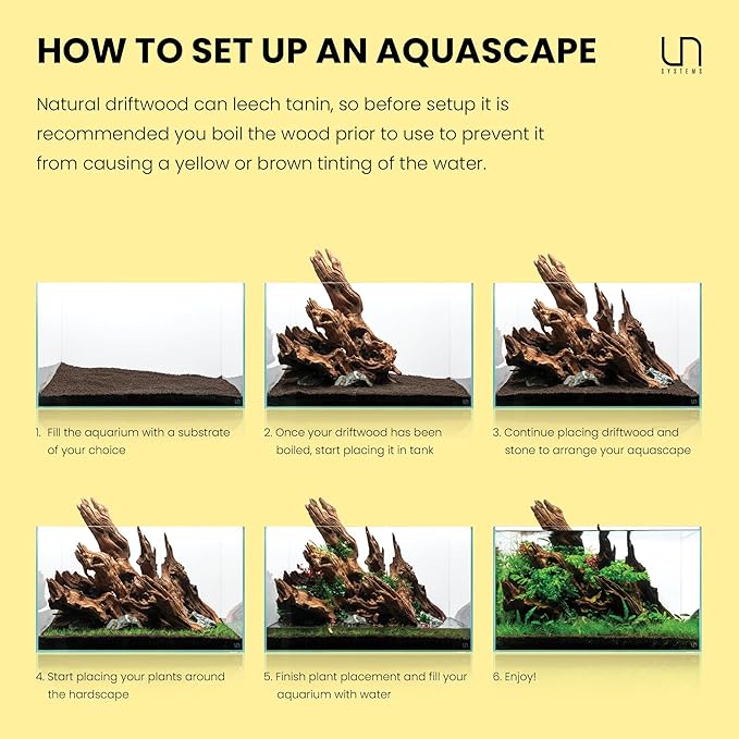 Ultum Nature Systems Driftwood - Spider Drift Wood for Fish Tank, Planted Tank, Terriarium, Paludarium - Versatile Natural Driftwood Decor, Events Wood Centerpiece - Spider Wood, Medium (12-15")