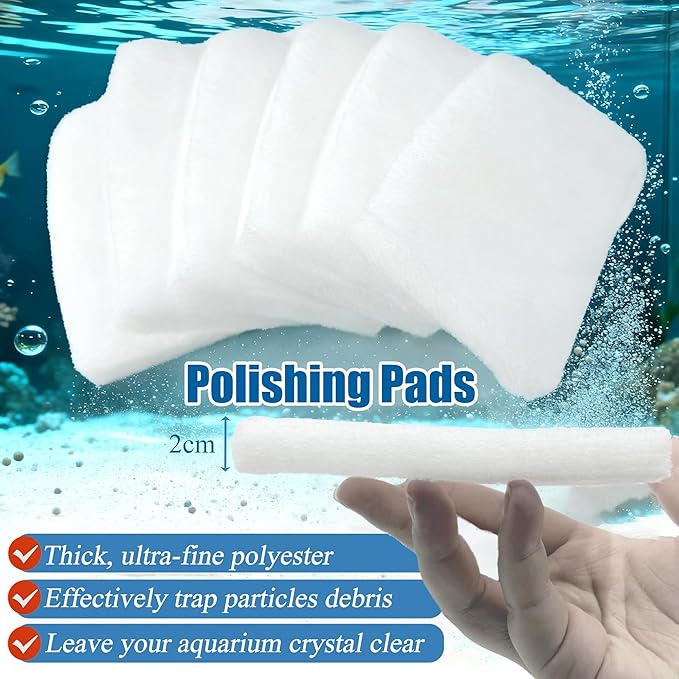29PCS Upgraded Bio Foam Set Compatible with Fluval 406/407 Aquarium Filters, Activated Carbon/Blue/White/Black Bio Foam/Nitrite/Phosphate/Ammonia Remover for Replacement Filter Media Kit