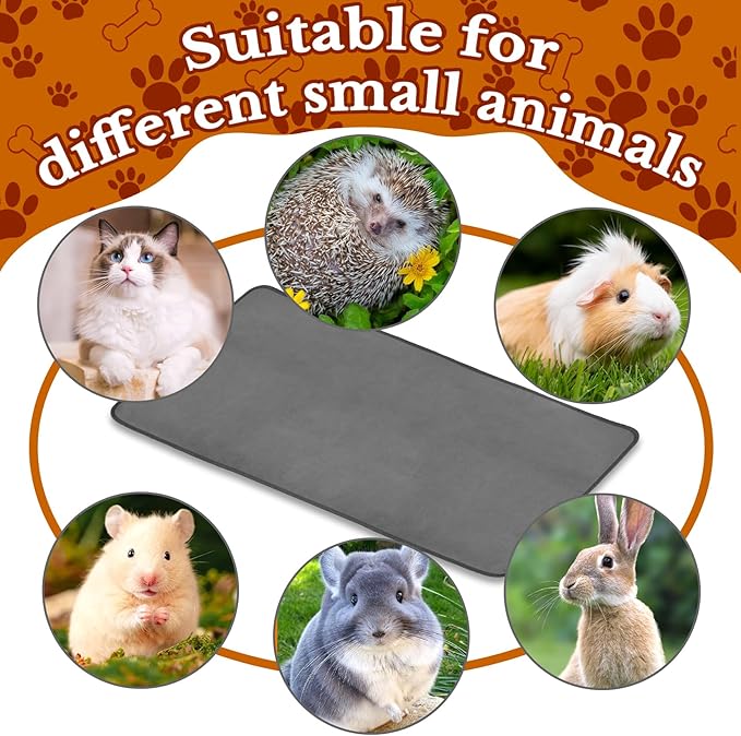Guinea Pig Cage Liner - Washable Pee Pads for Dogs Guinea Pig Bedding Liners for Small Animals Hamster Rabbit Bunny Cat Puppy Essentials Pet Mat Waterproof Absorbent Non-Slip Reusable 1PCS