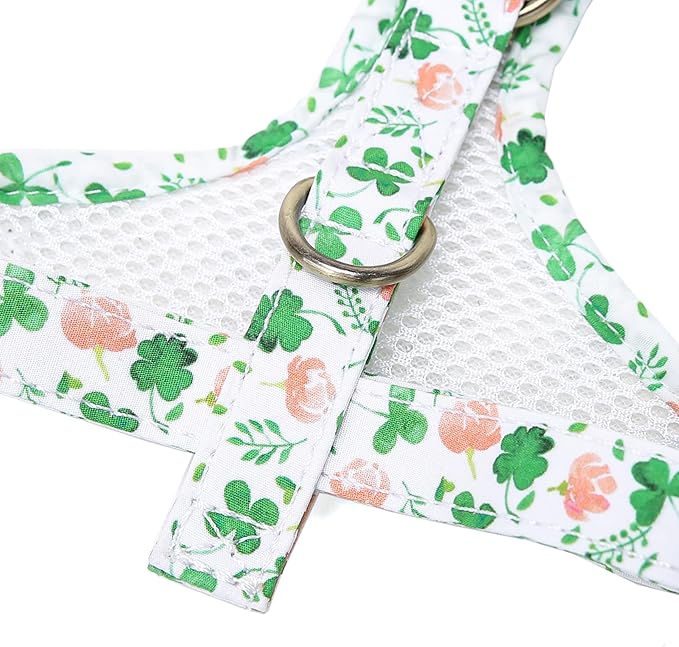 Angie and Allie Organic Cotton Dog Harness,No Pull Pet Harness with Leash D-Ring,Adjustable Soft Padded Dog Vest,Comfortable,Sustainable,Breathable and Stylish for Your Canine Companion