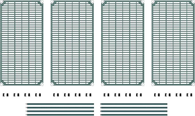 METRO EZPR2448NK3-4 Super Erecta Pro 4-Tier 24" x 48" x 74.5"