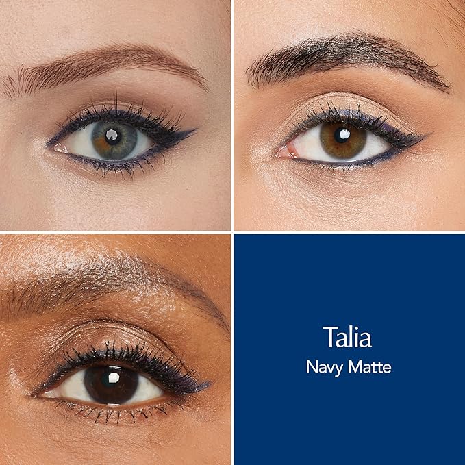 Thrive Causemetics Infinity Waterproof Eyeliner Pencil, Built In Sharpener & Smudge Tip, Long Lasting, Smudge Proof, Hyaluronic Acid & Shea Butter, Vegan & Cruelty Free, Talia (Navy Matte)