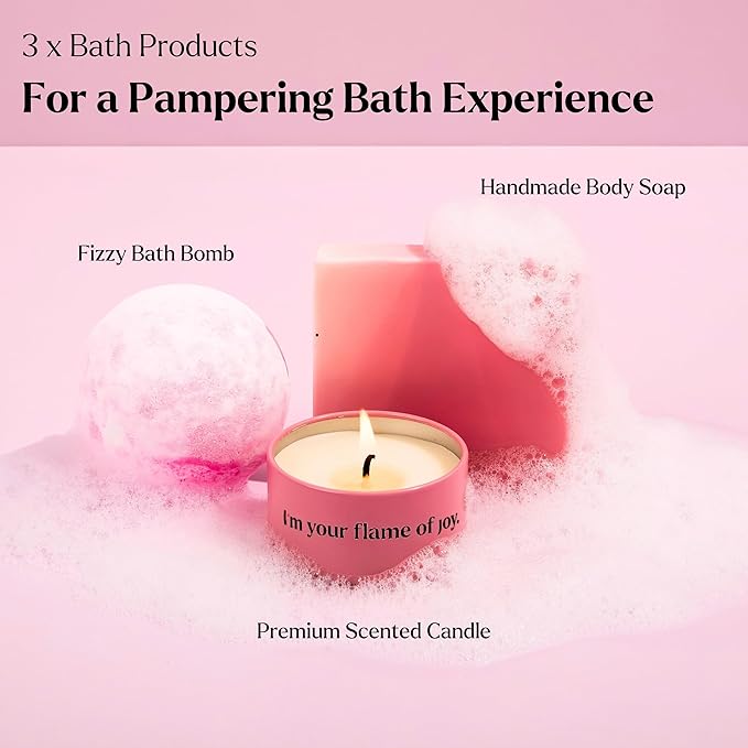 Spa Gifts for Women- Premium Self Care Spa Kit With Bath, Skin Care Sets & Self Care Items For Women - Ultimate Pampering Skin Care Set - Birthday Gifts - International Womens Day Gifts (Pack of 8)