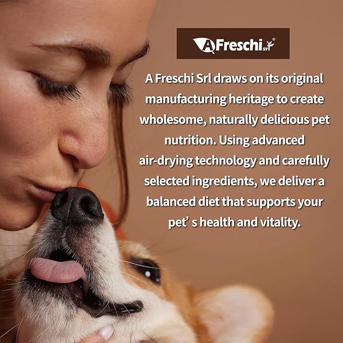 AFreschi SRL Dog Food, Dry Puppy Food, All-Natural, Complete & Balanced, Single-Animal Protein, Grain-Free, High-Protein, Limited Ingredients, 2.2 lb