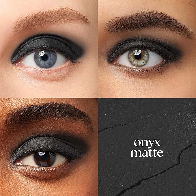 Julep Eyeshadow 101 Cream-to-Powder Waterproof Shadow Stick ??Onyx Black Matte ??Long-Lasting, Crease-Proof, Smooth Jet-Black Matte Cream Eyeshadow with Built-in Smudger
