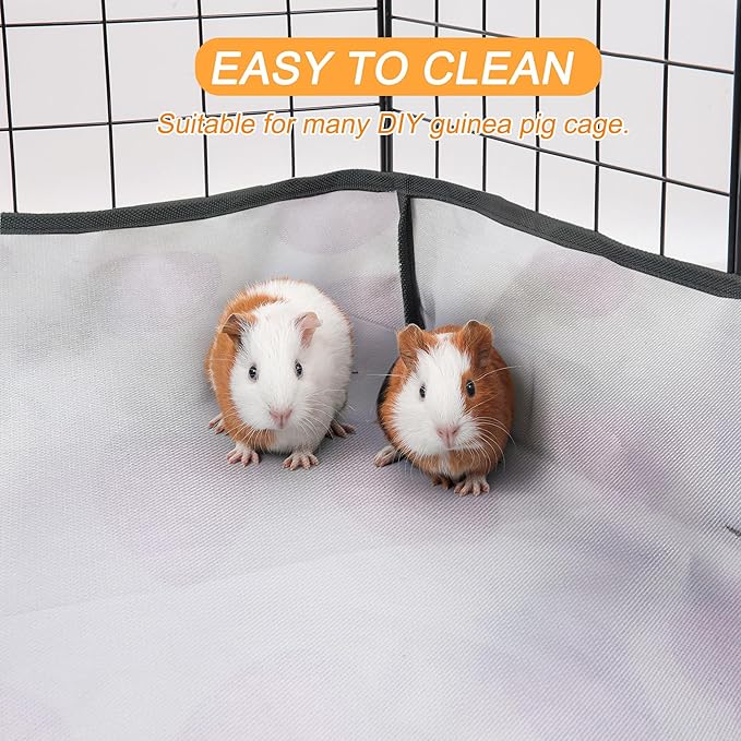 Guinea Pig Cage Liner，Washable Waterproof Oxford Cloth Cage Liners for Small Animals,Hamster Chinchilla Hedgehog Rabbit And Other Small Animals Not Include Cage (C&C 1x2(12x24 inches), Strawberries)