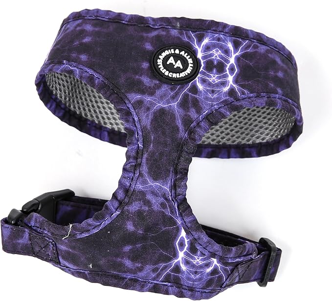 Angie and Allie Organic Cotton Dog Harness,No Pull Pet Harness with Leash D-Ring,Adjustable Soft Padded Dog Vest,Comfortable,Sustainable,Breathable and Stylish for Your Canine Companion
