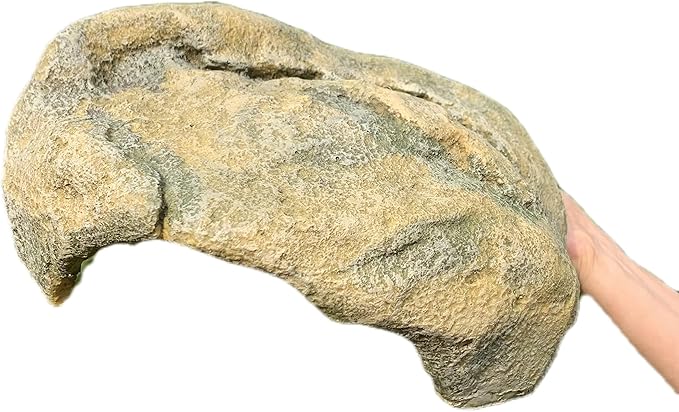 Extra Large Reptile Hide Resin Snake Hideout for Ball Pythons Reptile Hides and Caves Simulation Rock Terrarium Hideout for Habitat Lizard Leopard Gecko Bearded Dragon