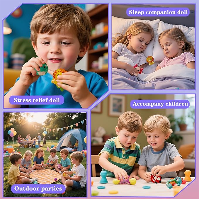 24 PCS Squishies Party Favors for Kids – Valentines Day Squishies Toys Bulk Valentines Day Gifts for Kids Classroom School Pinata Stuffers Classroom Treasure Box Prizes
