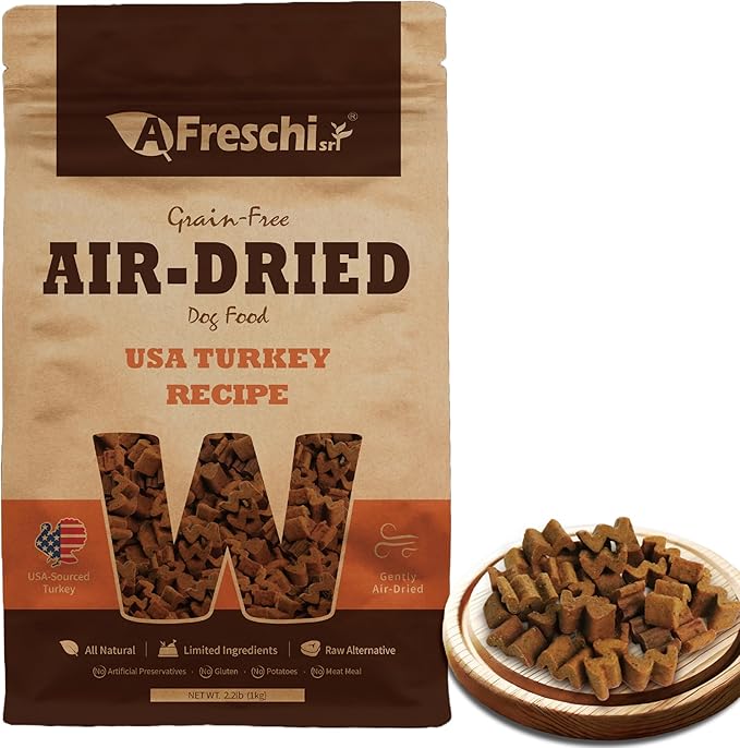 AFreschi SRL Dog Food, Dry Puppy Food, All-Natural, Complete & Balanced, Single-Animal Protein, Grain-Free, High-Protein, Limited Ingredients, 2.2 lb