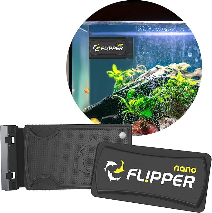 Flipper Magnetic Aquarium Glass Cleaner & Fish Tank Accessories | Effortless Algae Remover for Fish Tank (Nano)