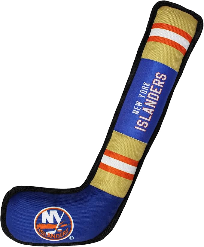 Pets First NHL New York Islanders Stick Toy for Dogs & Cats. Play Hockey with Your Pet with This Licensed Dog Tough Toy Reward!