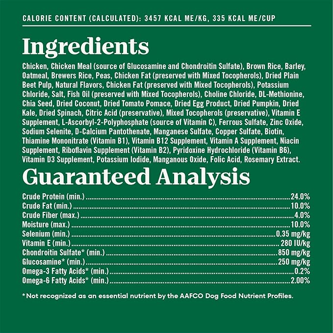 Nutro Natural Choice Large Breed Senior Dog Food, Chicken & Brown Rice Recipe, 30 lb. Bag