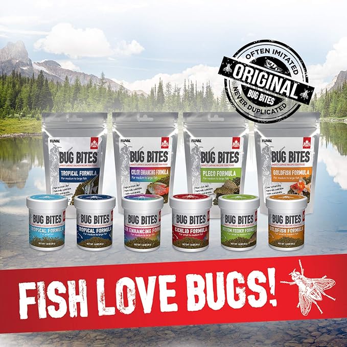 Fluval Bug Bites Bottom Feeder Fish Food, Sticks for Medium to Large Sized Fish, 4.59 oz., A6587 (Pack of 2)