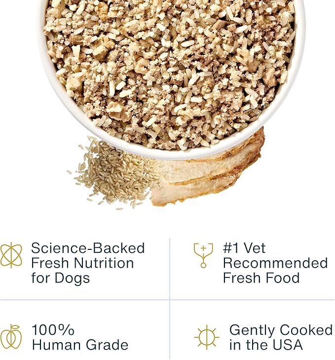 JustFoodForDogs Frozen Fresh Dog Food for Sensitive Stomachs, Complete Meal or Dog Food Topper, Balanced Remedy Human Grade Dog Food Recipe, 72 oz (Pack of 7)