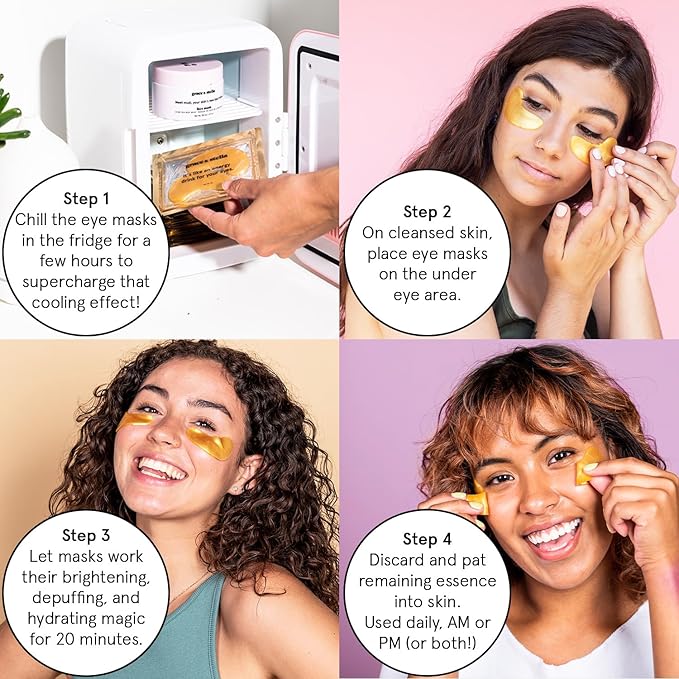 grace & stella Under Eye Mask Variety Pack - 18 Pairs of Under Eye Patches for Dark Circles - With 6 Colors (3 Pairs/Color) - Valentines Gift Bags - Gel Masks Puffy Eyes for Women, Vegan Cruelty Free