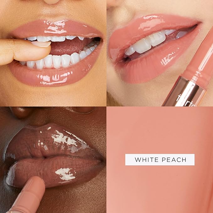 tarte maracuja juicy lip plump – Hydrating & Volumizing Lip Plumper Gloss Balm with Nourishing Hyaluronic Acid, Plumps & Moisturizes, Vegan & Cruelty-Free, full size, white peach