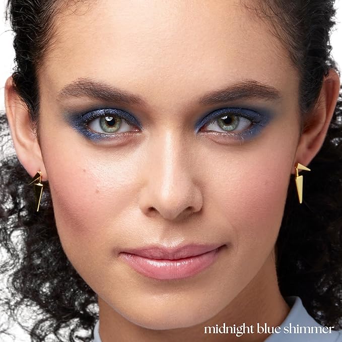 Julep Eyeshadow 101 Cream-to-Powder Waterproof Shadow Stick ??Midnight Blue Shimmer ??Long-Lasting, Crease-Proof, Dark Blue Shimmer Cream Eyeshadow with Built-in Smudger