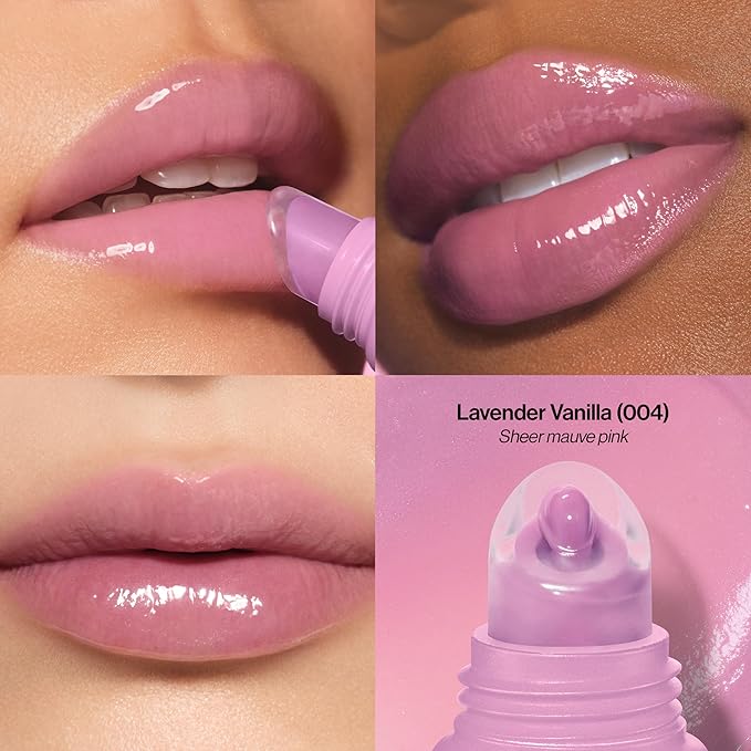 Revlon Glimmer Lip Treat Balm + Mask™, Overnight Peptide Lip Treatment, Hydrating, 004 Lavender Vanilla, 0.4 fl oz