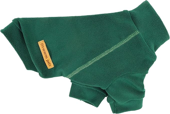 Fitwarm 3 Pack Fleece Sweater, Turtleneck Sweatshirt, Winter Clothes for Small Dogs & Cats, Pet Pullover Jumper, Cat Apparel, Dark Green, Teal Green, Olive Green, Medium