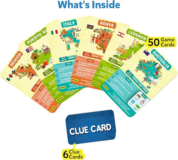 Skillmatics Guess in 10 Countries of The World, Perfect for Boys, Girls, Kids & Families Who Love Card Games, Educational Toys, Travel Games, Trivia, Gifts for Ages 8, 9, 10 & Up