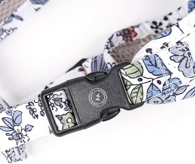 Angie and Allie Organic Cotton Dog Harness,No Pull Pet Harness with Leash D-Ring,Adjustable Soft Padded Dog Vest,Comfortable,Sustainable,Breathable and Stylish for Your Canine Companion
