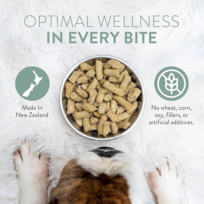 WOOF Wild Venison Freeze Dried Raw Dog Food, Mixer, or Topper, or Treat - High Protein, Natural, Limited Ingredient Recipe 9.9oz