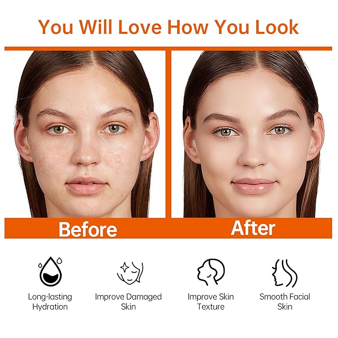 Face set + Neck Mask(8PCS each pack)，Glown 6-Piece Hydrating Skincare Set with Vitamin C & Niacinamide,HONLINK Face Care Kit Includes Toner, Faical Serum,Cleanser,Moisturizer, Eye Cream & Body Lotion