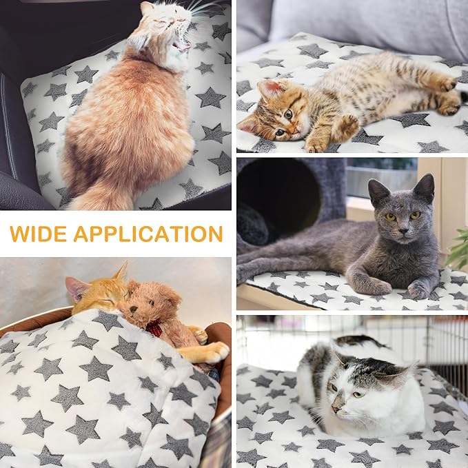 VitalCozy 4 Pcs Winter Dog Crate Pads, Ultra Soft Warm Washable Dog Cat Bed Mat for Pet Crate Comfortable Replaceable Reversible Kennel Pad for Small, Medium, Large Dogs(18 x 24 x 1.6 Inch,White)