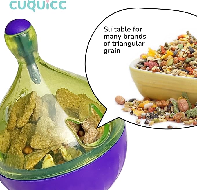 Rat Puzzle Foraging Toy, Interactive Toys for Rat Guinea Pig Rabbit and Small Animal,Rat Enrichment and Sniffing Toy, Treat Dispensing Slow Toy for Rat cage Accessories 1pc