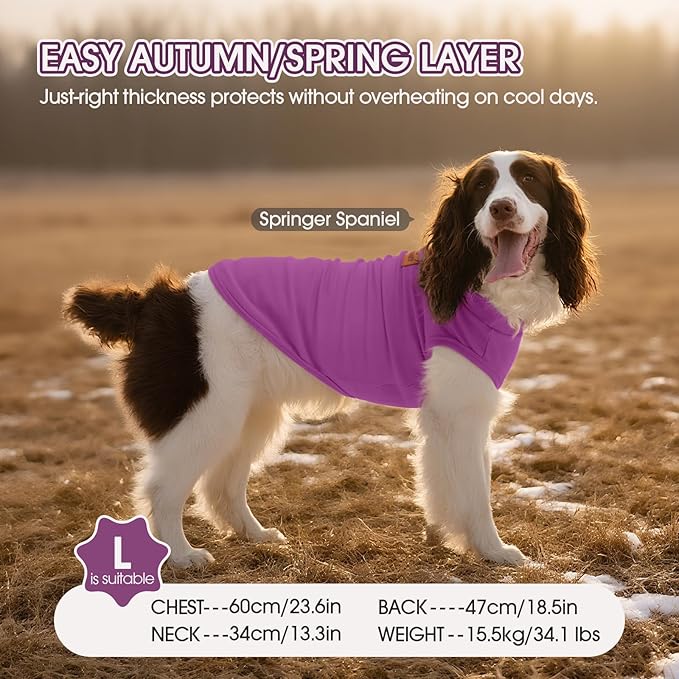FUAMEY 2 Pack Dog Fleece Vest for Extra Small Dogs,Puppy Stretchy Dog Sweatshirts Warm Dogs Pullover Winter Pet Sweaters with Leash Hole Puppy Turtleneck Sleeveless Purple Stripes XXS
