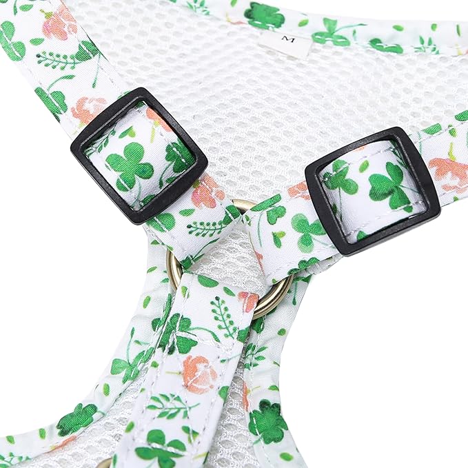 Angie and Allie Organic Cotton Dog Harness,No Pull Pet Harness with Leash D-Ring,Adjustable Soft Padded Dog Vest,Comfortable,Sustainable,Breathable and Stylish for Your Canine Companion