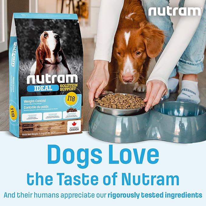 I18 Weight Management Dog Food - Chicken Dog Food with Peas, Pumpkin, Omega-3 Rich Salmon Oil & Green Lipped Mussel for Improved Mobility - Low Fat, High Fiber & High Protein Kibble (4.4 lb)