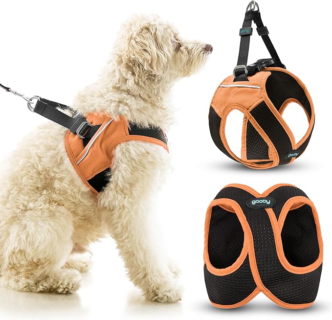 Gooby Escape Free Easy Fit X Step in Dog Harness - Atlanta Peach, X-Large