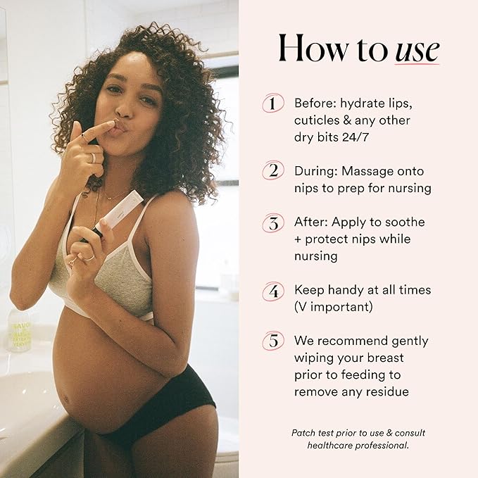 HATCH Maternity Skincare Bundle, Hydrating Nipple + Lip Rescue Balm (1 oz) & HATCH Down, Girl Cooling Leg + Foot Cream (5 oz), for Pregnancy & Beyond