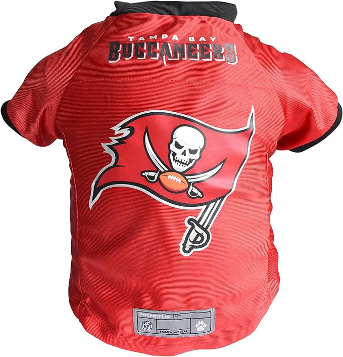 Littlearth NFL Tampa Bay Buccaneers Premium Pet Jersey, Team Color, Medium