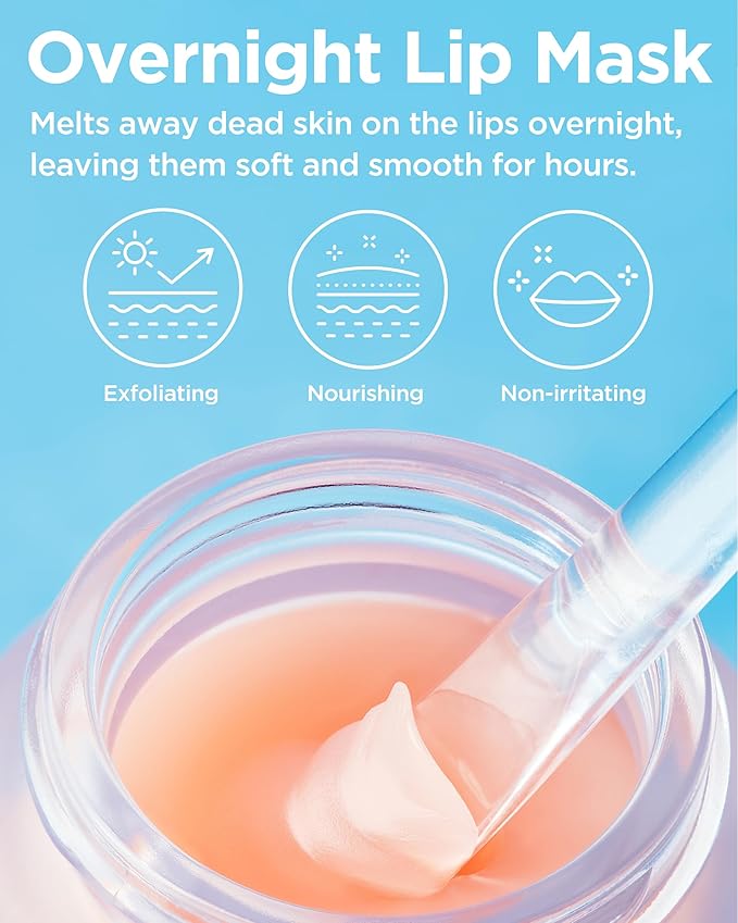 TOCOBO Vita Glazed Lip Mask – Vegan Overnight Lip Sleeping Mask for Dry, Chapped Lips | PHA (Lactobionic Acid) Gentle Exfoliation | Non-Sticky Glazed Balm, Korean Skincare, 0.68 oz
