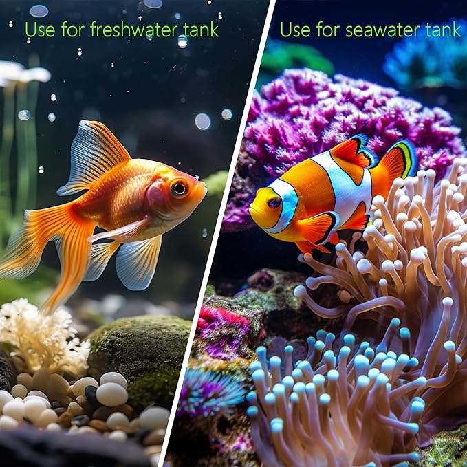 2Pack SpringSmart Aquarium Decor Rock Cave and Plastic Plant Betta Fish Tank Accessories for Fish Shrimp Turtle Crab Hiding Breeding Playing Ceramic Hideout Stone for Fish Bowl