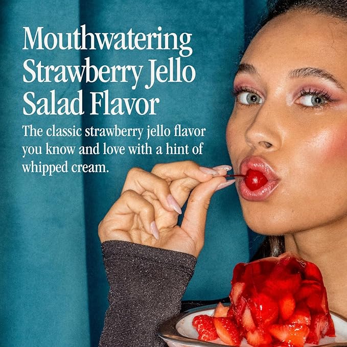 Vacation Strawberry Jello Salad SPF 30 Lip Balm, Hydrating Sunscreen for Lips, Water-Resistant, Lightweight, Transparent Sheen, Vegan Formula Made without Beeswax (Pack of 3)