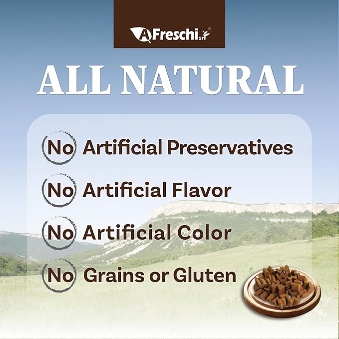 Afreschi SRL Dog Food, Dry Puppy Food, Turkey & Salmon Recipe, All-Natural, Complete & Balanced, Grain-Free, High-Protein, Limited Ingredients,2.2 lb
