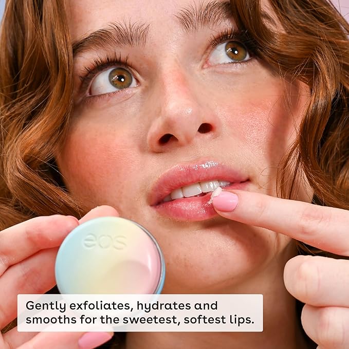 eos Flavor Lab Secret Menu Gift Set - Brown Sugar Boba Lip Scrub Exfoliator & 24H Moisture Super Balm, Limited-Edition Lip Treatment, Nourishing, (Pack of 4)