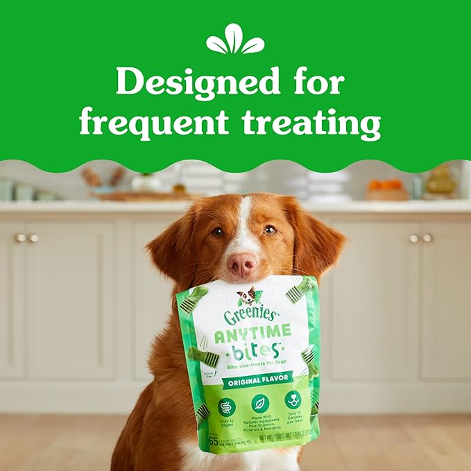 Greenies Anytime Bites Dog Treats, Mint Flavor, 24 oz. Bag