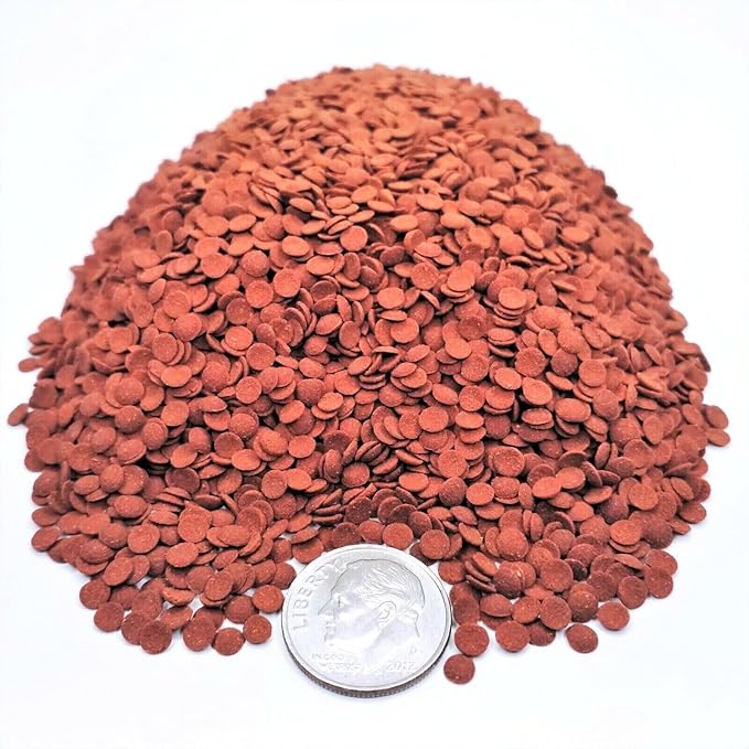 Aquatic Foods Inc. 3.5mm - 1/8" Color Enhancing Sinking Micro Wafers for Bottom Fish, Shrimp, Crabs, Crayfish, All Tropical Fish…2-lb Med Jar