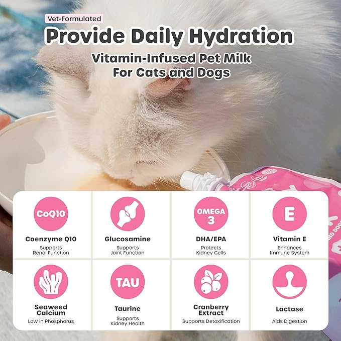 Choolip Bundle | Berry Good Milk 10pk Vitamin-Infused + 49 Variety Squeeze Vita Sticks with Essential multivitamins [Both Products are for Cats & Dogs of All Life Stages]