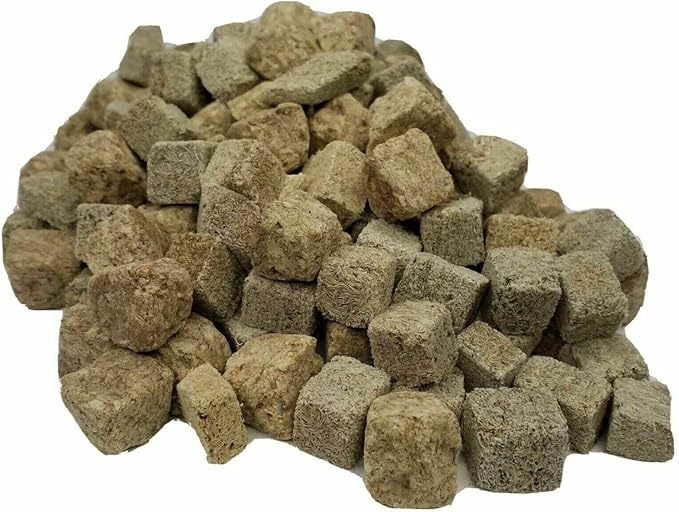 Aquatic Foods Inc. Brine Shrimp & Tubifex Freeze Dried Cube Mix, for Marine Fish, All Tropical Fish, Cichlids, Discus, Tetras, Goldfish, Angel Fish, Catfish, Ponds…2-lbs